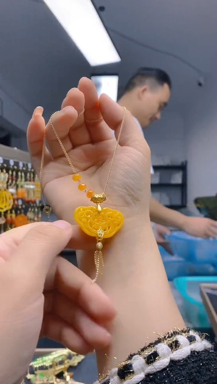 【闪购商品】翡翠耳饰合金338翡翠锁骨链
