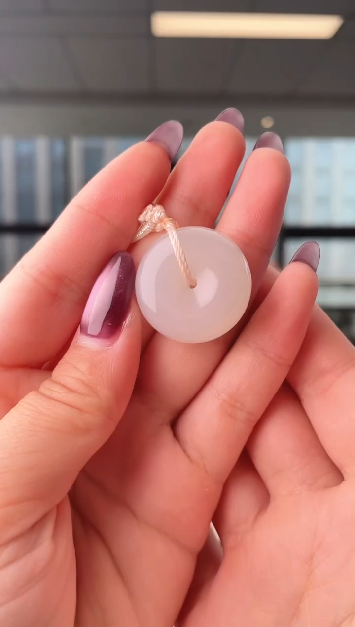 颈饰未镶嵌和田玉扣 无