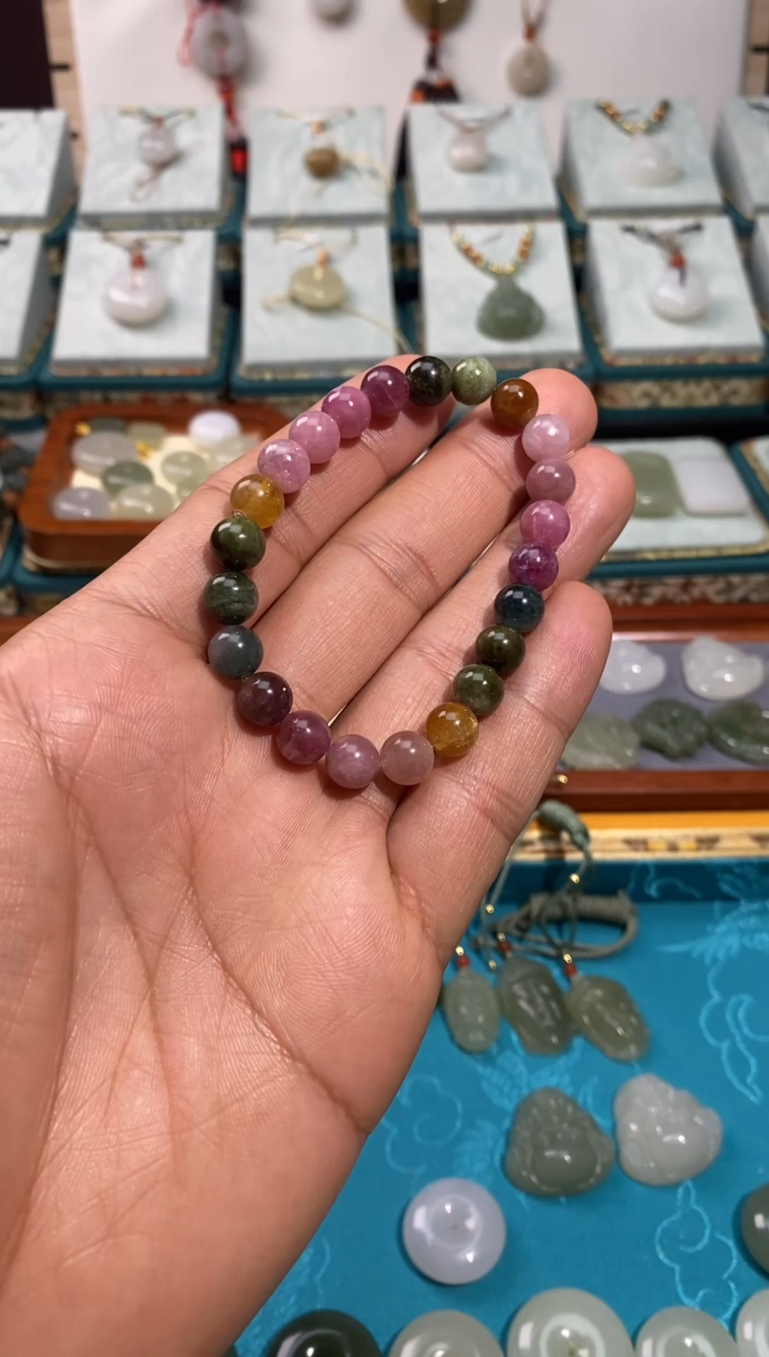 【闪购商品】碧玺手链未镶嵌多宝手串