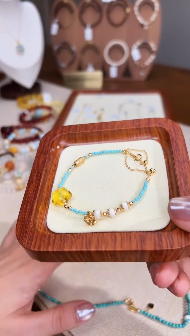 未镶嵌琥珀戒指多样性发一