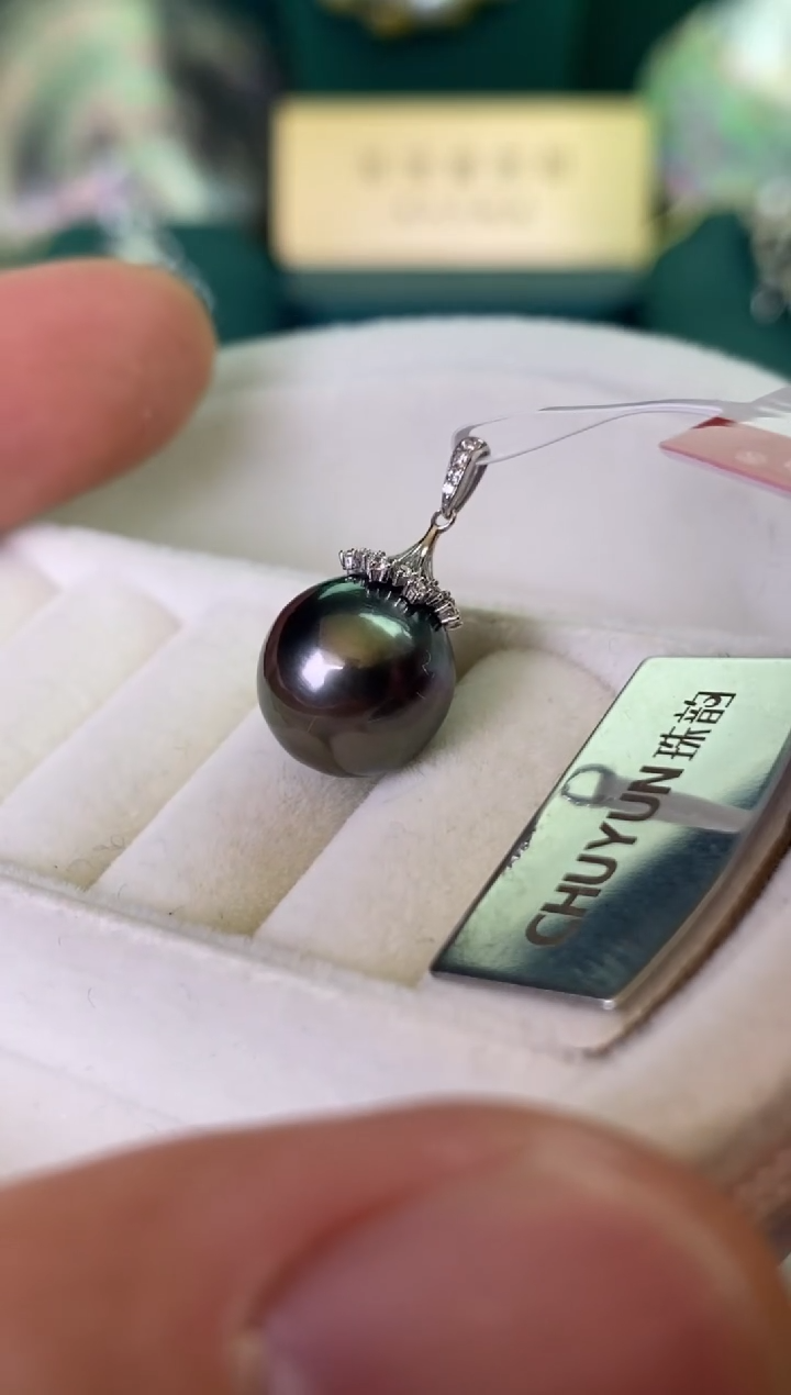 【闪购商品】海水珍珠颈饰18K金镶嵌11-12