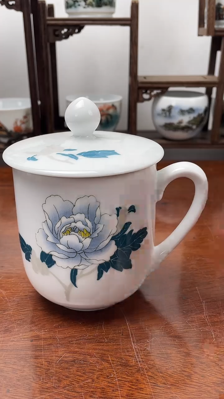 【闪购商品】1釉下彩高温  办公杯