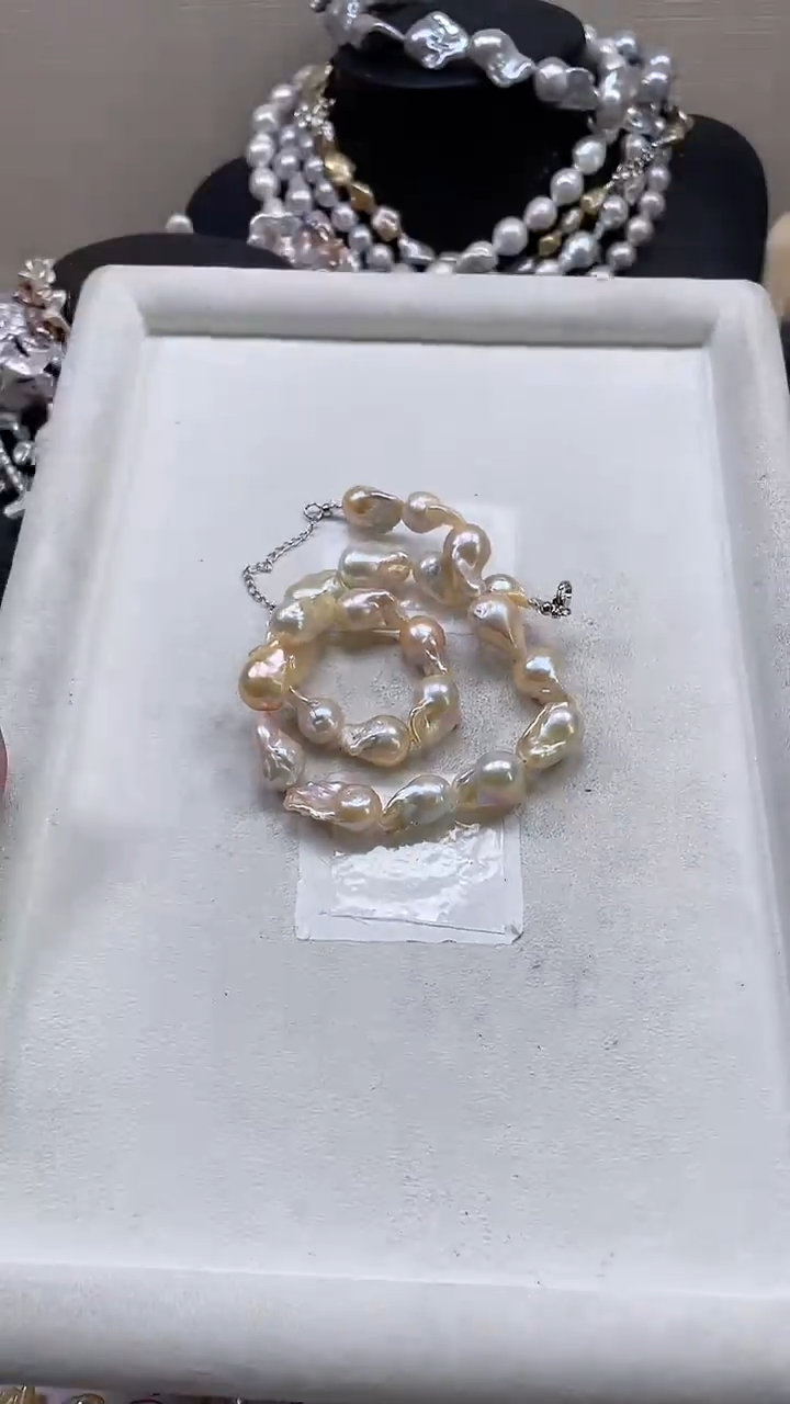 未镶嵌项链淡水珍珠【纯恬饰品】