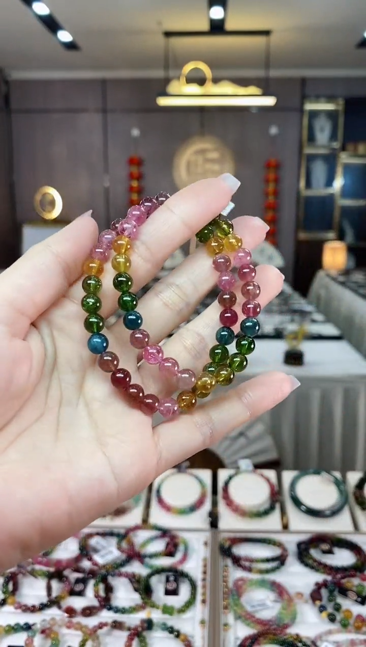 【闪购商品】碧玺单圈手串6mm+未镶嵌（多样性发一条）hon