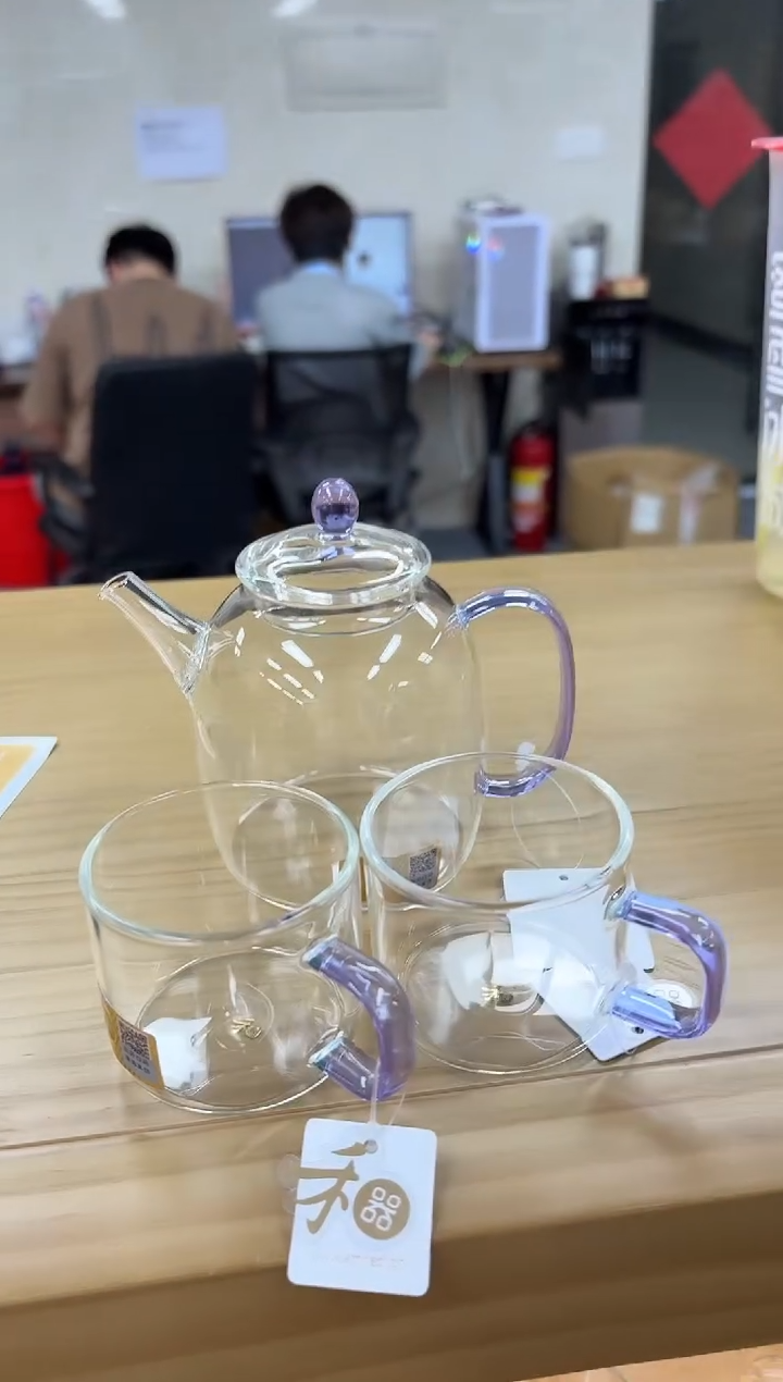 禾器宴辰壶浅紫色+禾器清禾杯一个装*2