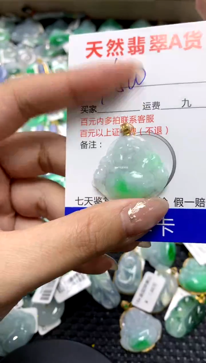 【闪购商品】翡翠颈饰18K金镶嵌111111111