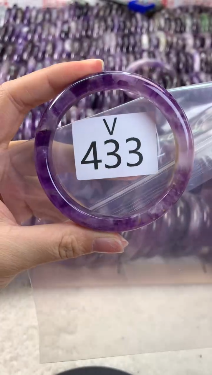 【闪购商品】水晶水晶手镯V未镶嵌433-59