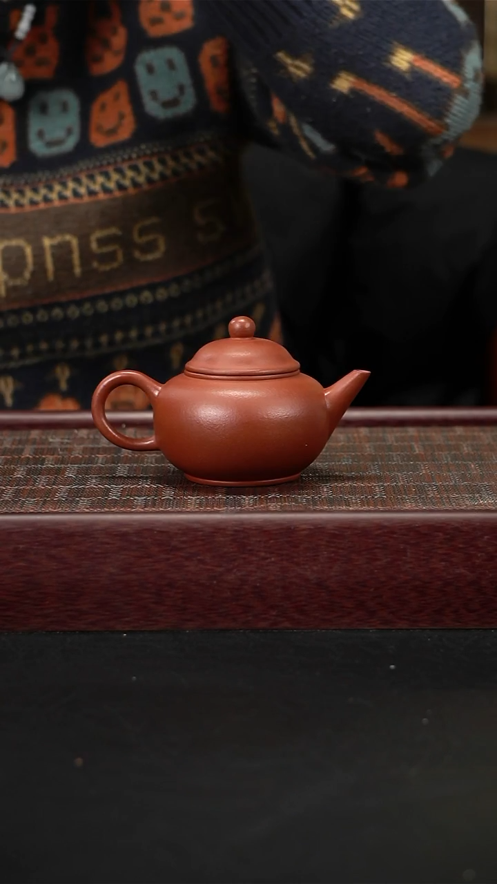 茶壶紫砂zq朱泥水平160cc