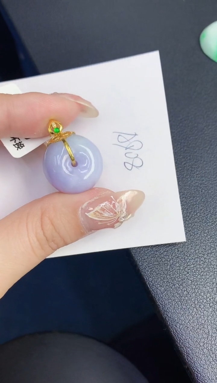 【闪购商品】翡翠颈饰18K金镶嵌000000000000