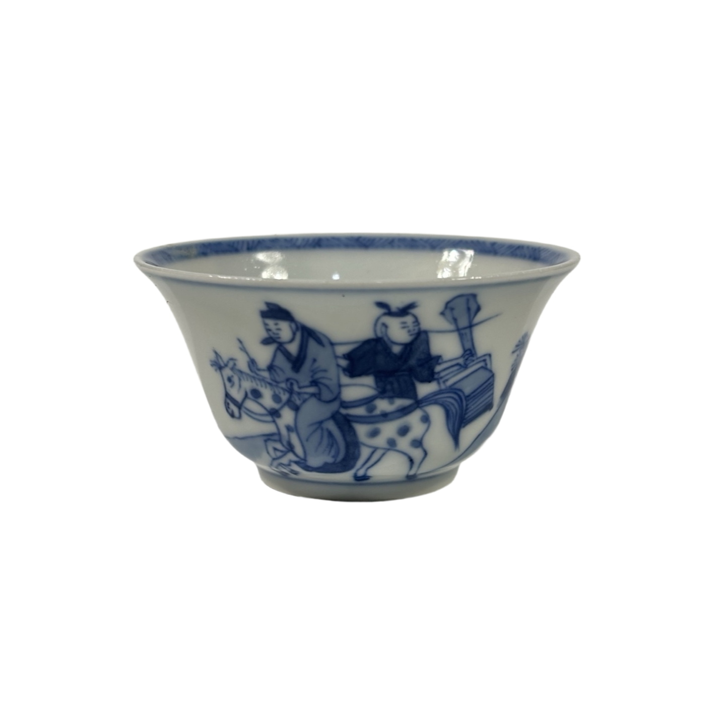 青花人物故事纹杯8265