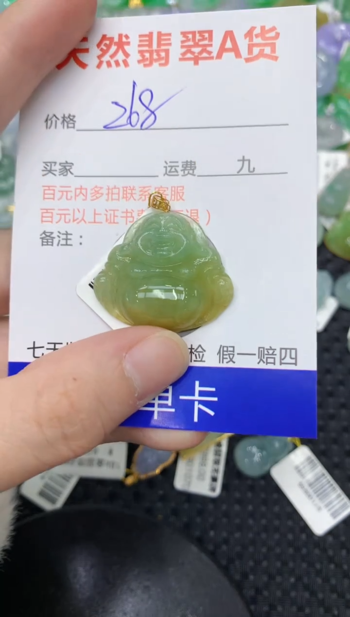【闪购商品】翡翠颈饰18K金镶嵌11111111111