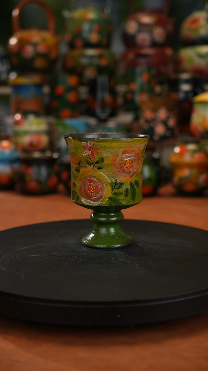 紫砂油画手绘釉下彩