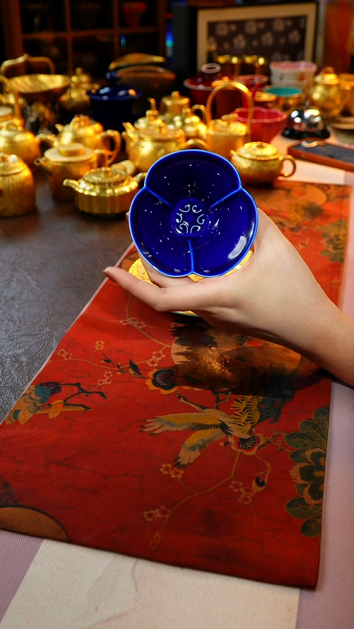 茶杯紫砂【宜景窑系列】大三十如意