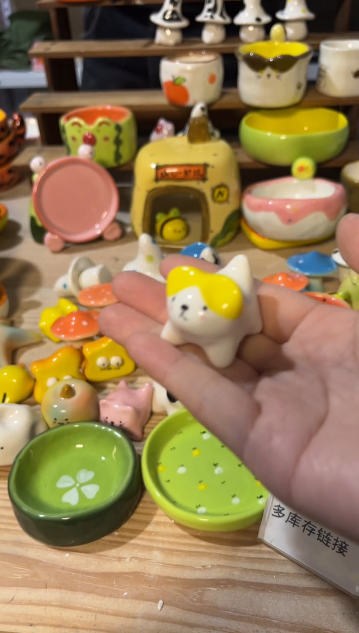 167手绘釉下彩微瑕陶瓷