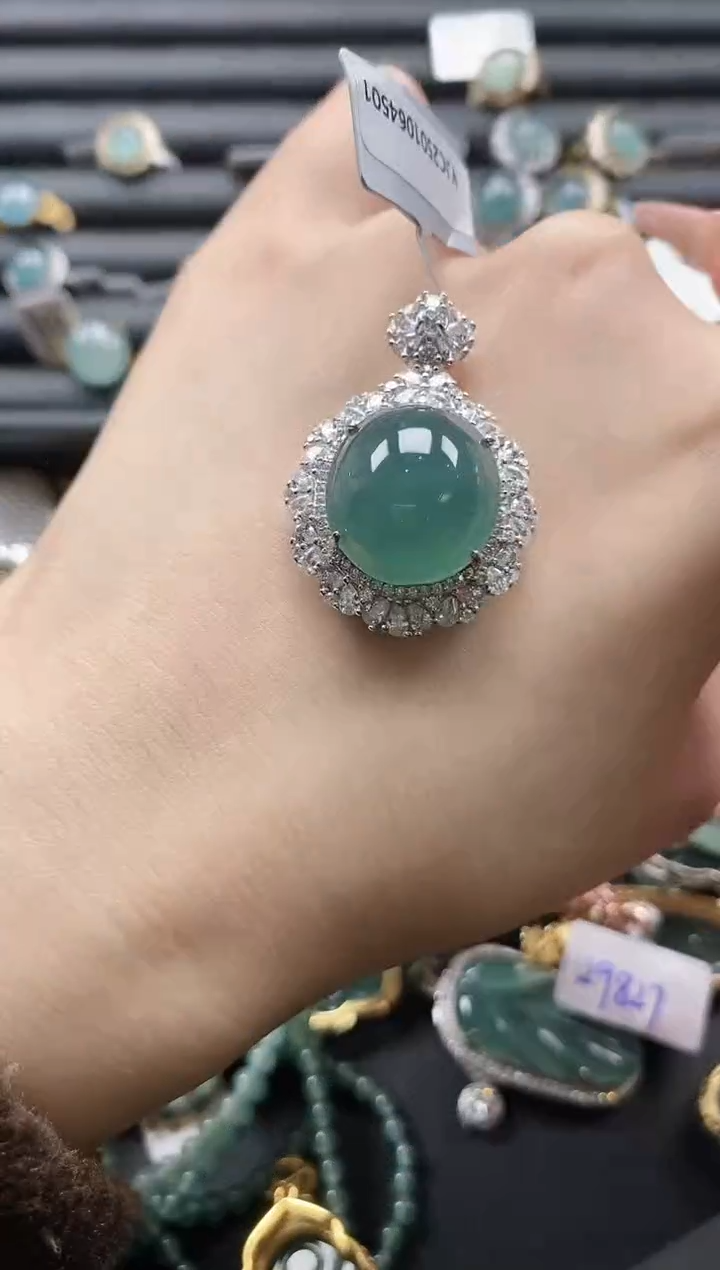 【闪购商品】翡翠戒指银S925镶嵌11111