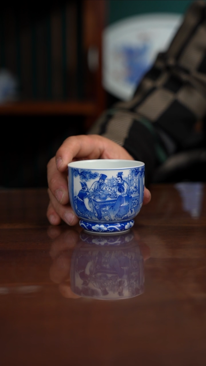 原九段画师沈燕鸿老师张松献地图