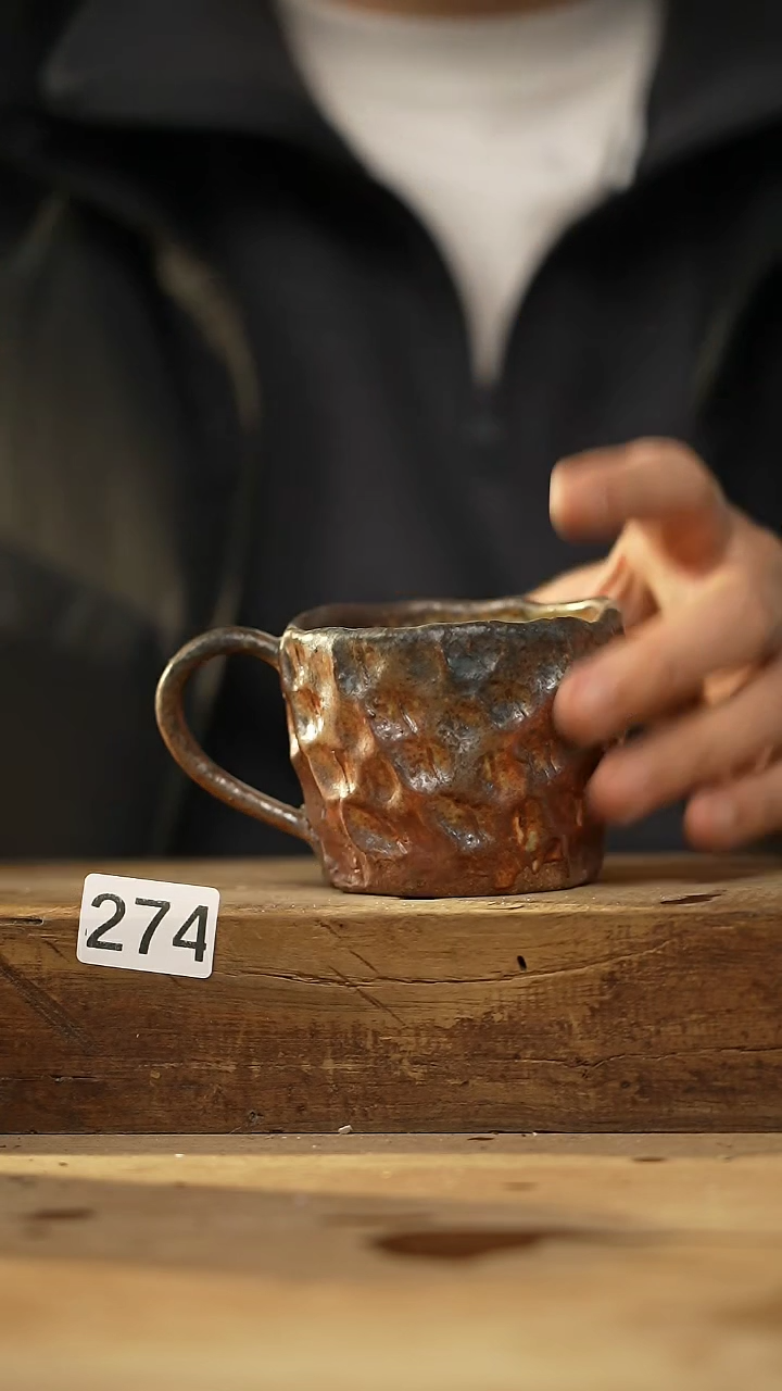 【闪购商品】瓷片福利！落单设计师款 柴烧咖啡杯