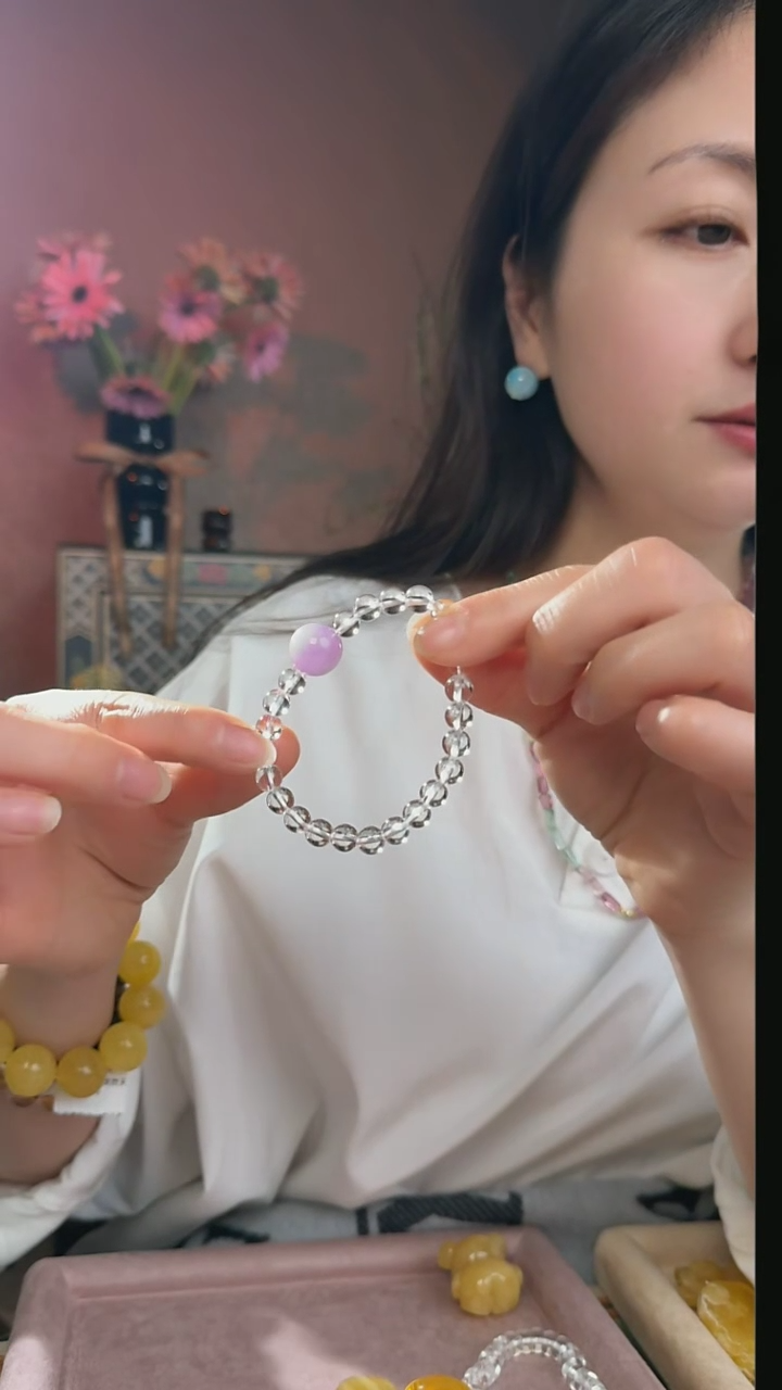 【闪购商品】水晶手串未镶嵌天然白水晶手串