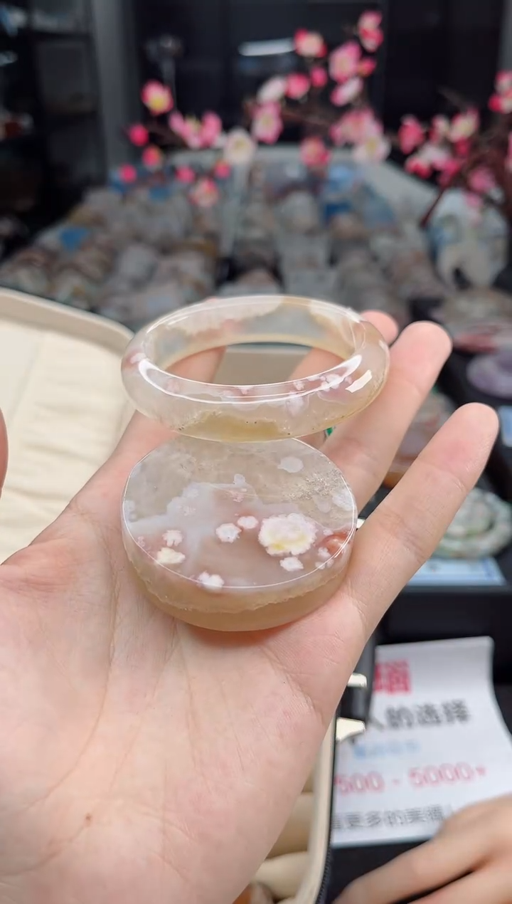 石英质玉未镶嵌手镯圈口（赠送镯心）