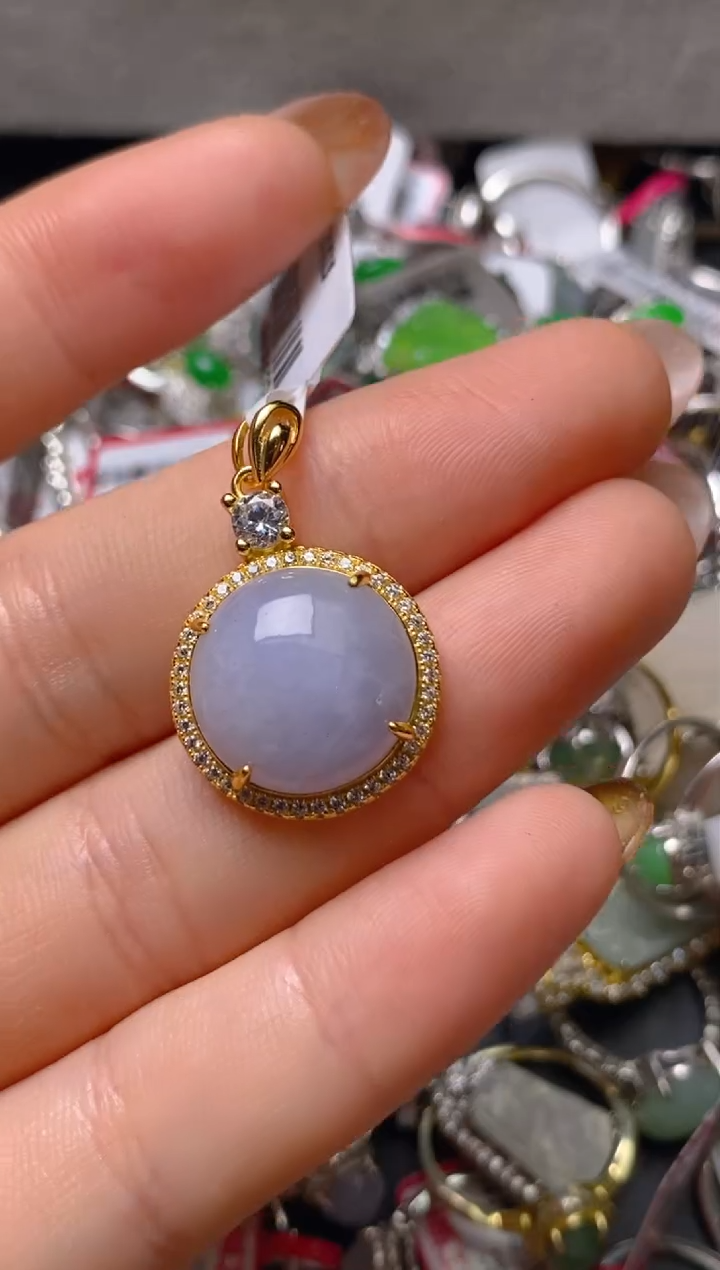 银S925镶嵌戒指翡翠百内无证书