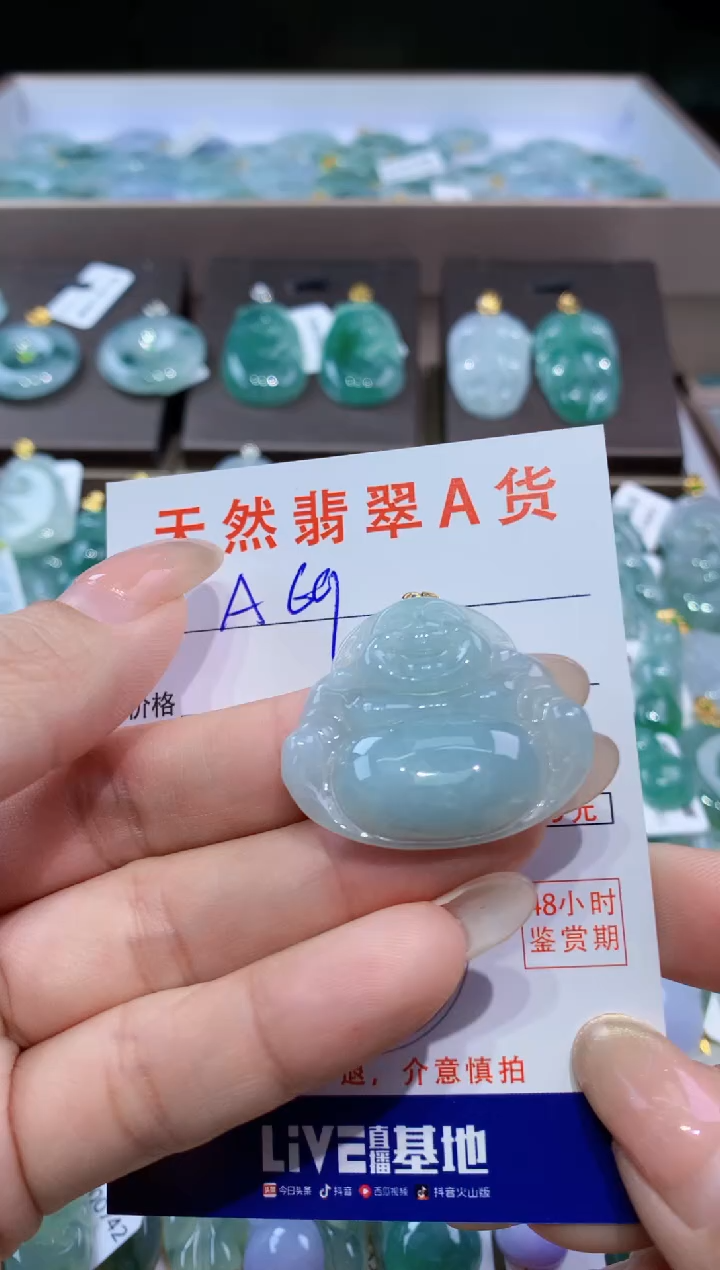 颈饰未镶嵌翡翠天然翡翠A货挂件