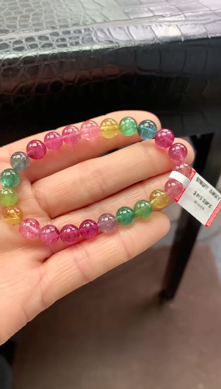 【闪购商品】碧玺手串未镶嵌多样性发一条