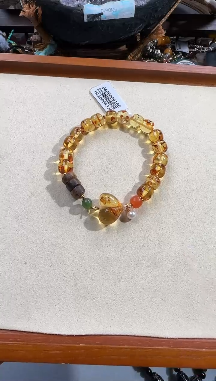 手链琥珀（花珀）未镶嵌86453120532