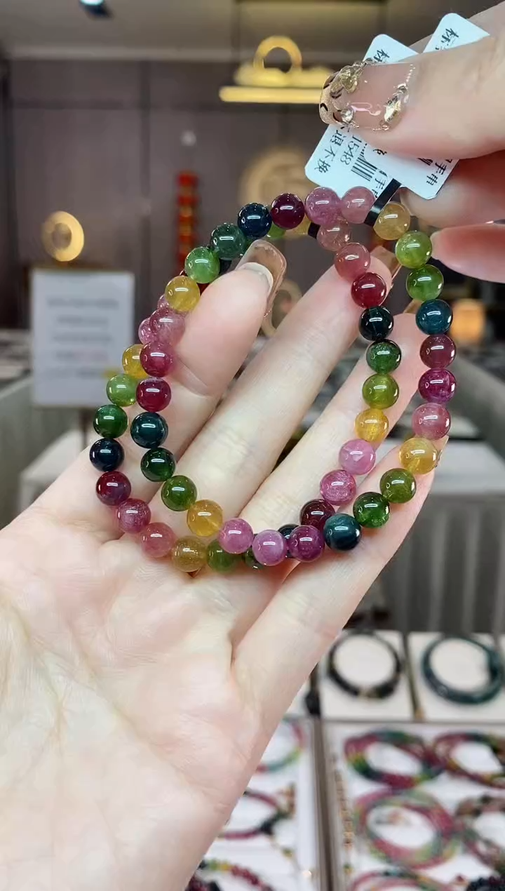 【闪购商品】碧玺单圈手串6mm+未镶嵌多样性发货一条dan