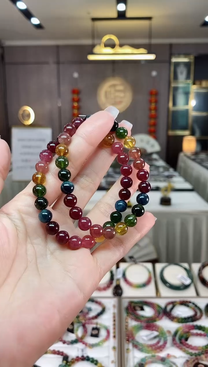 【闪购商品】碧玺单圈手串7mm+未镶嵌（多样性发一条）hon