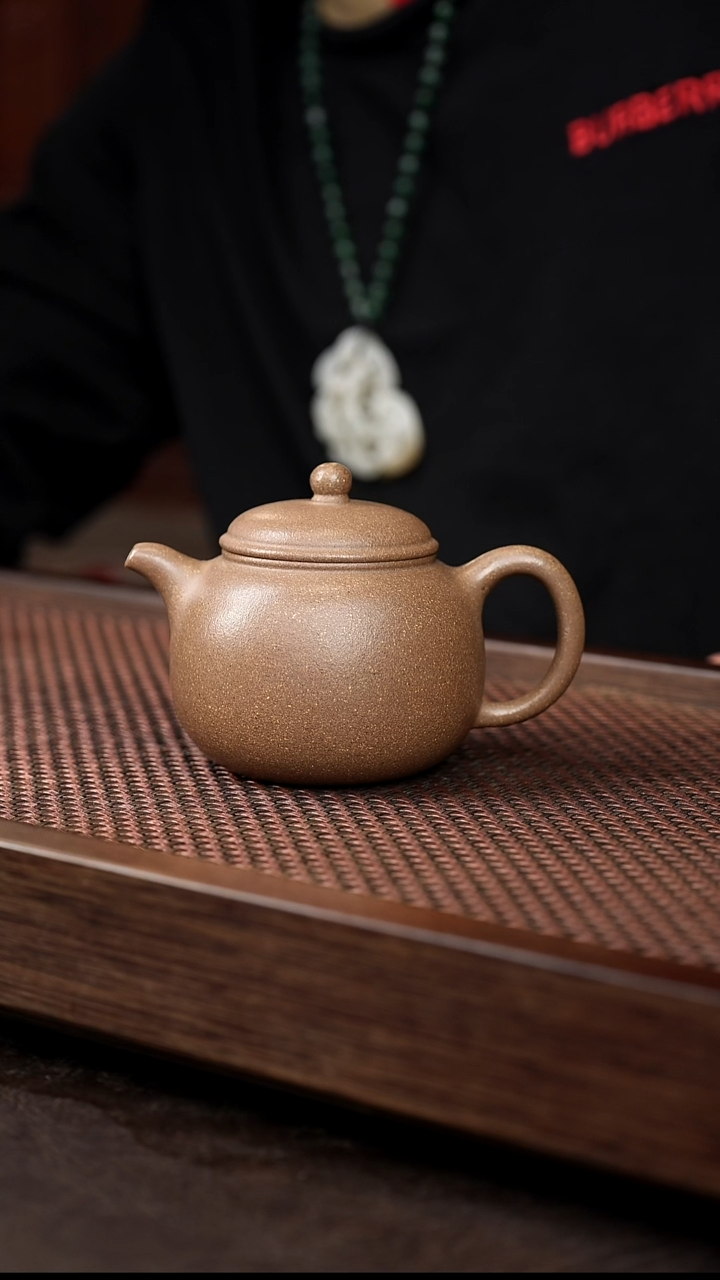 茶壶紫砂芝麻绿大匏尊