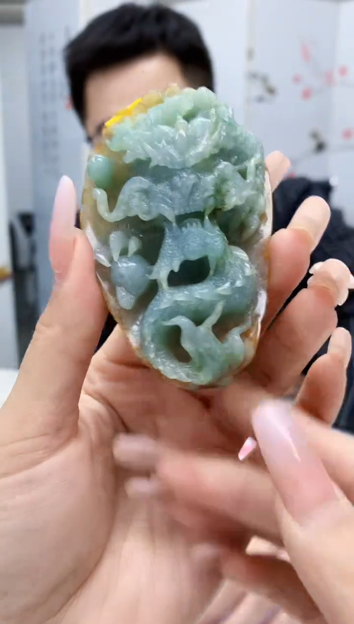【闪购商品】定制翡翠未镶嵌5153lr-毛货挂件7