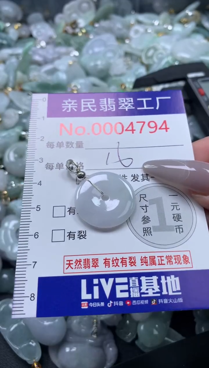 颈饰未镶嵌翡翠4794