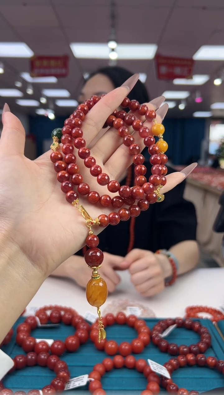南红玛瑙项链未镶嵌5.26-（多样式）