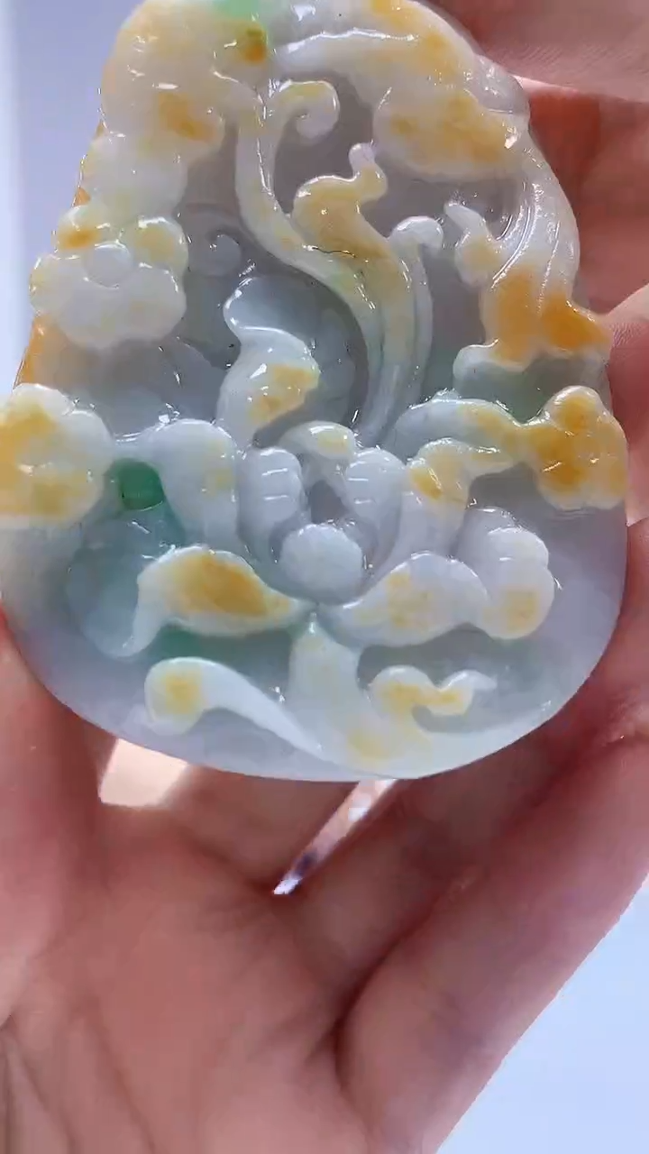 【闪购商品】定制翡翠未镶嵌0405DD-毛货挂件13