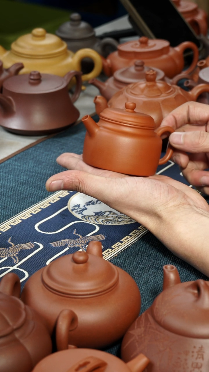 【闪购商品】紫砂茶壶朱泥德钟茶壶茶壶
