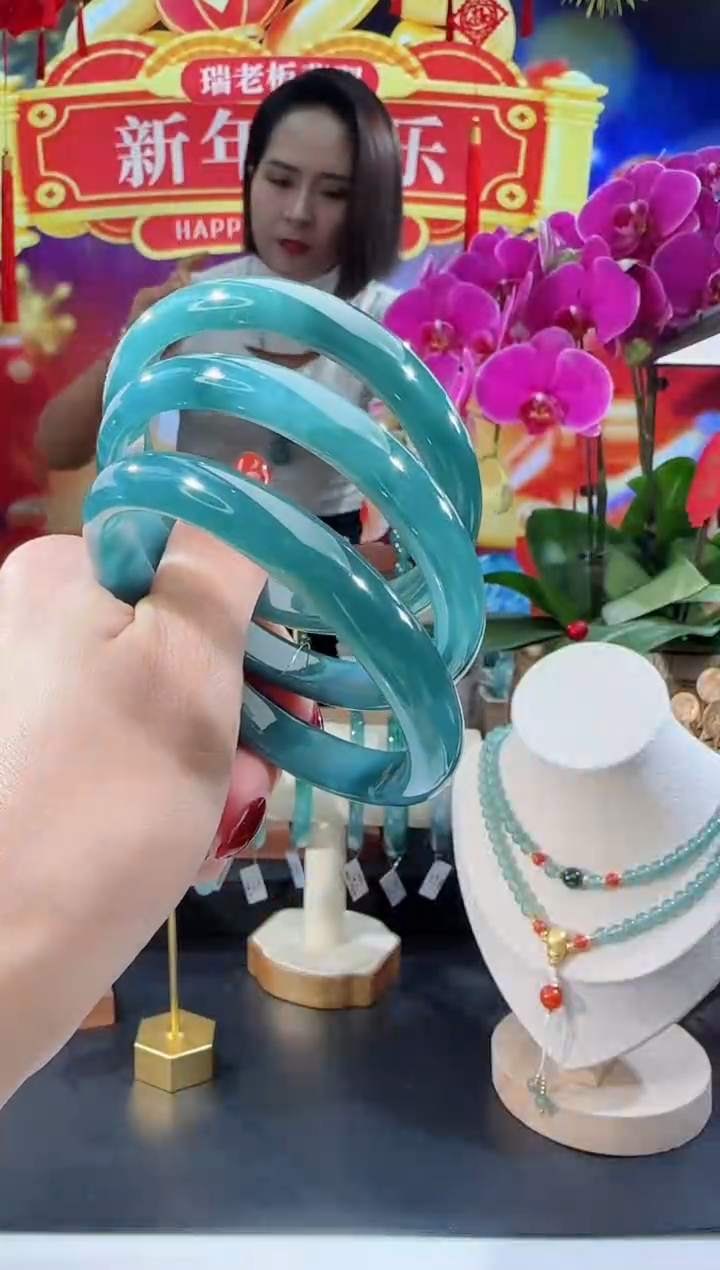 【闪购商品】定制翡翠手镯正圈未镶嵌圈口可选多样性发一