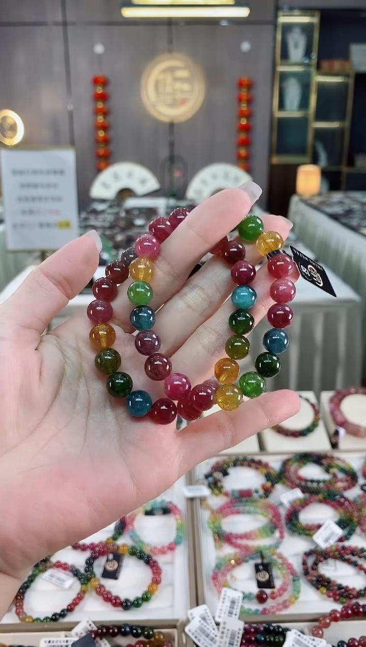 单圈手串7mm+未镶嵌碧玺（多样性发一条）hon