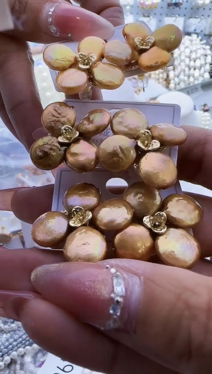 【闪购商品】淡水珍珠耳饰银S925镶嵌576多样性发货  发其一