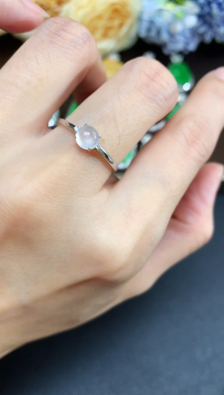 18K金镶嵌戒指翡翠15|1980