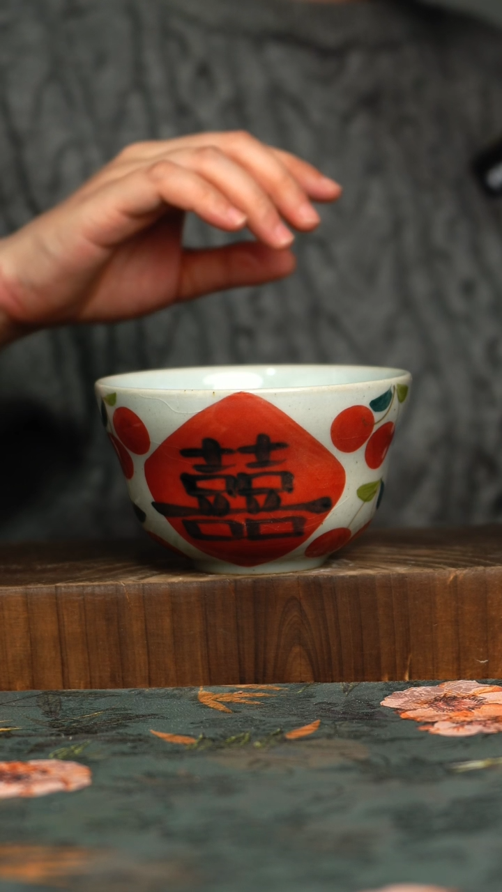 杯釉下彩手工手绘同款陶器