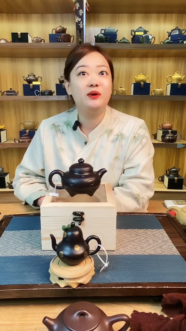 【闪购商品】紫砂茶壶石黄事事如意【雪】