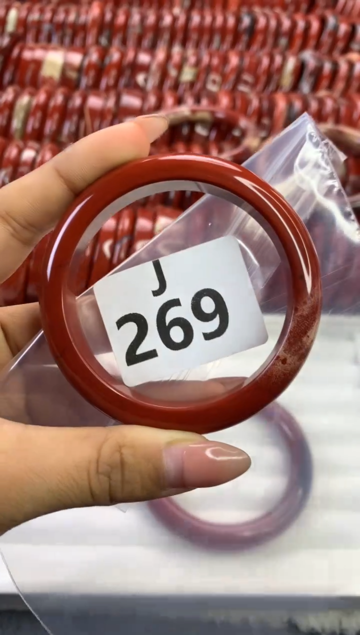 【闪购商品】碧石红碧石手镯未镶嵌269-54