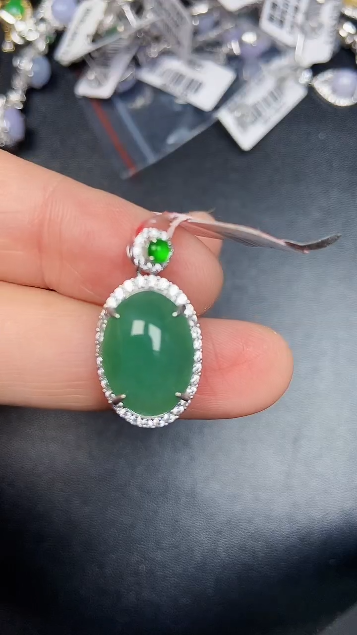 银S925镶嵌戒指翡翠1560