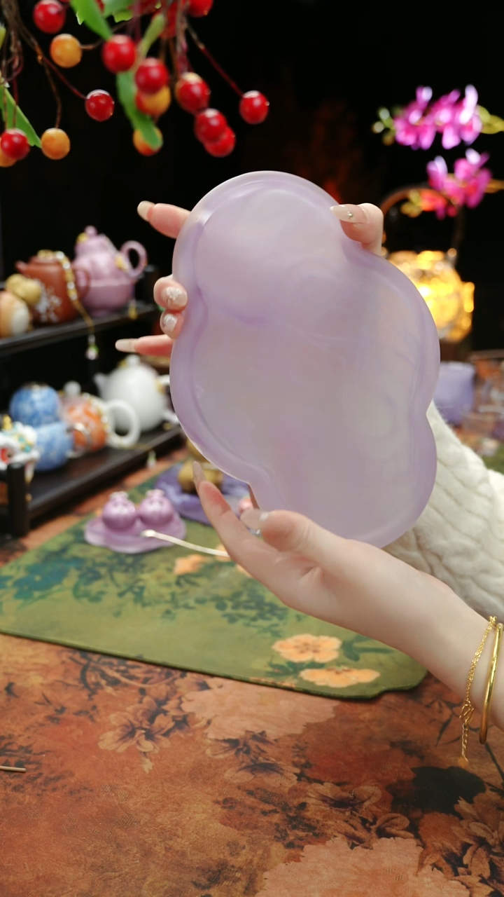 【闪购商品】紫色水晶琉璃壶承干泡点