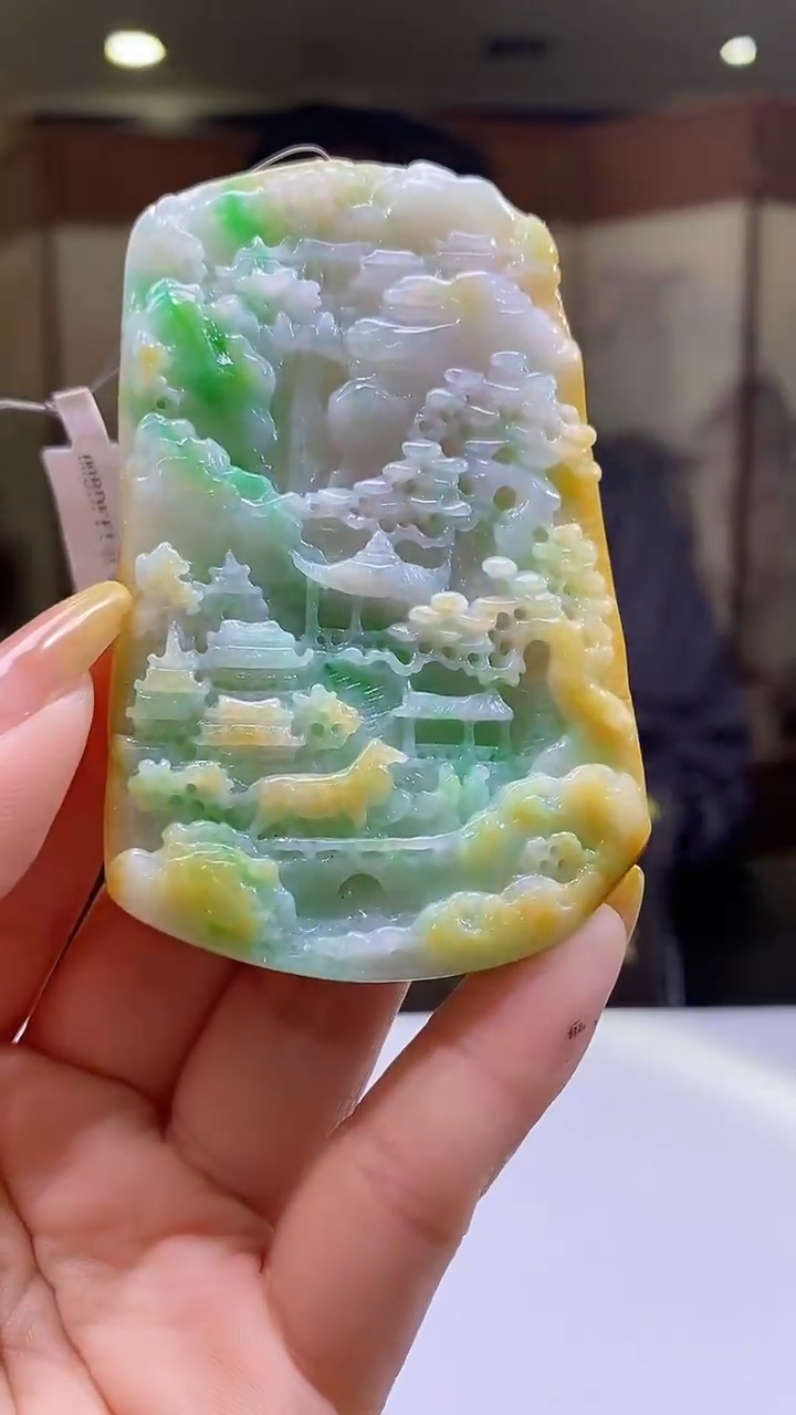 未镶嵌定制翡翠38/1231/W/山水