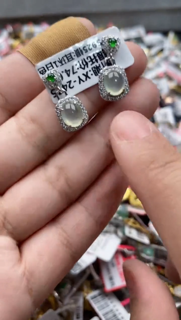 【闪购商品】翡翠戒指银S925镶嵌55555---4