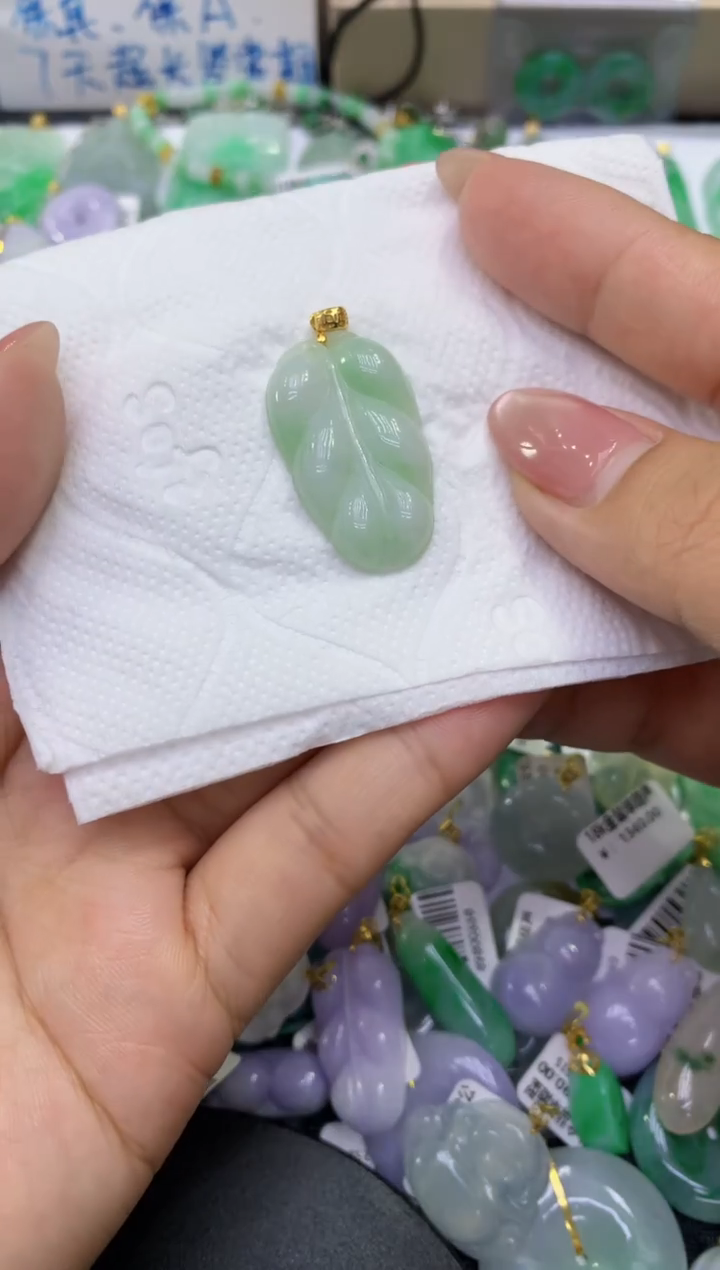 颈饰未镶嵌翡翠天然缅甸A货翡翠