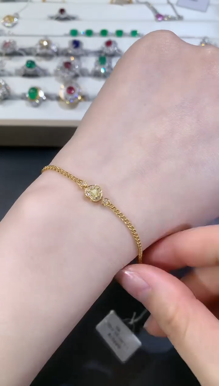 【闪购商品】钻石手链18K金镶嵌Z64|2980