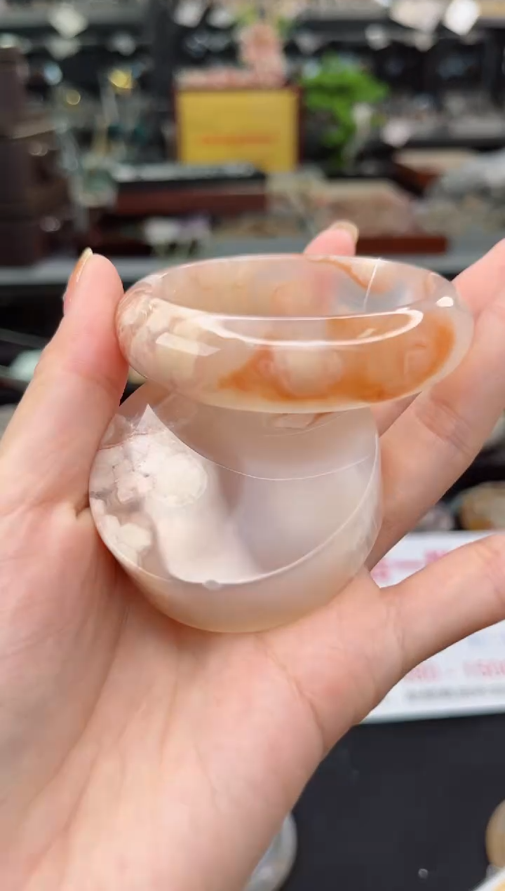 【闪购商品】石英质玉手镯未镶嵌52圈口（赠品镯心）3505243