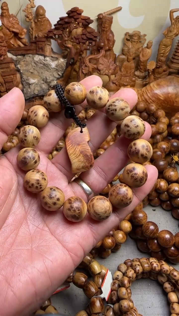 【闪购商品】柏木手串/手链太行崖柏爆满瘤疤1.5